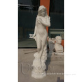 Hot sale beautiful stone carvings and sculptures lady mrble statue for sale